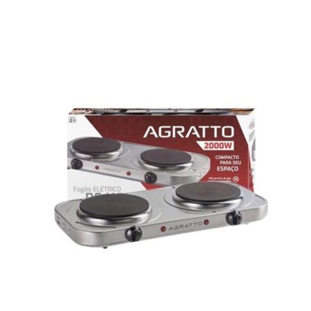 Imagem de Fogão Elétrico de Mesa Agratto FM-01 2 Bocas Aço Inox 127V