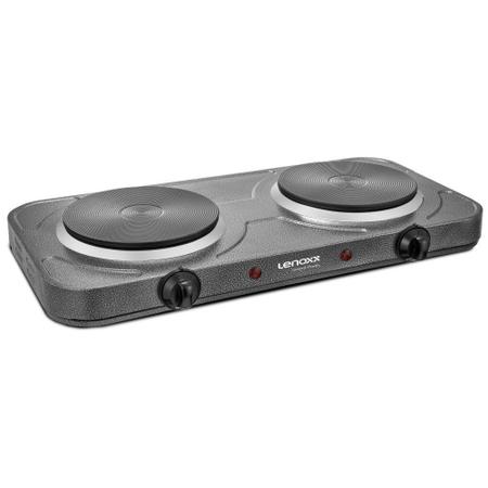 Imagem de Fogão Elétrico Portátil de Mesa Bancada Cooktop 02 Bocas Grand Pratic 127V PFE353_127 - Lenoxx