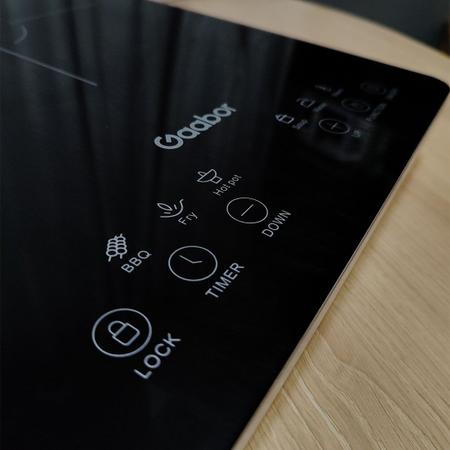 Imagem de Fogão Indução Cooktop 1 Boca Portátil Gaabor Digital Touch