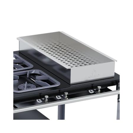 Imagem de Fogão Industrial 6 Bocas Grelhas 30X30 com Banho Maria e Forno M23 S2000 Metalmaq