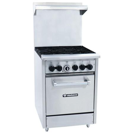 Imagem de Fogão Industrial Venâncio Americano Inox 4 Bocas com Forno FA4F