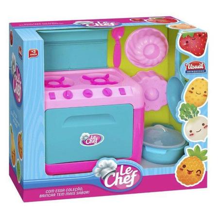 Imagem de Fogão Infantil com acessórios Le Chef - Brinquedos Usual