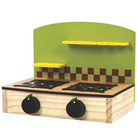 Imagem de Fogão Infantil - Cooktop de madeira