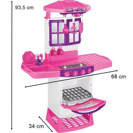 Imagem de Fogãozinho Panelinha Cozinha Infantil Mágica Eletrônica 8011 - Magic Toys