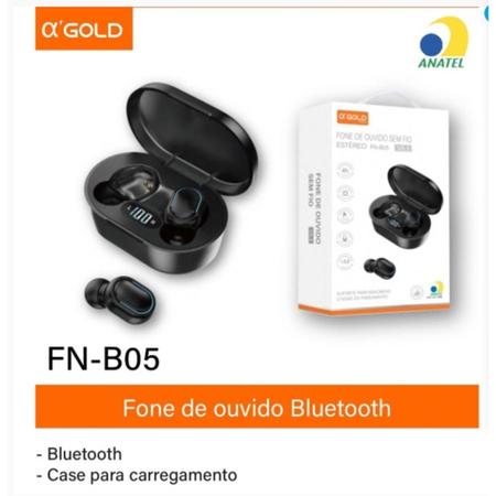 Fone de Ouvido Bluetooth Pro Sem Fio TWS Ear Buds a'Gold