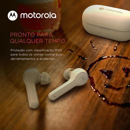 Imagem de Fone Bluetooth Original Motorola Moto Buds 85 Bluetooth 5.0 4h de Reprodução - Branco