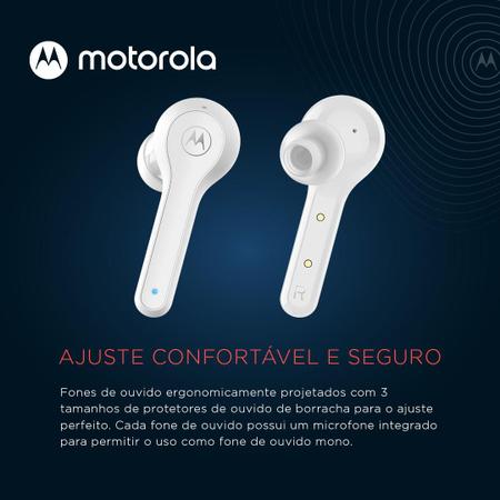 Imagem de Fone Bluetooth Original Motorola Moto Buds 85 Bluetooth 5.0 4h de Reprodução - Branco