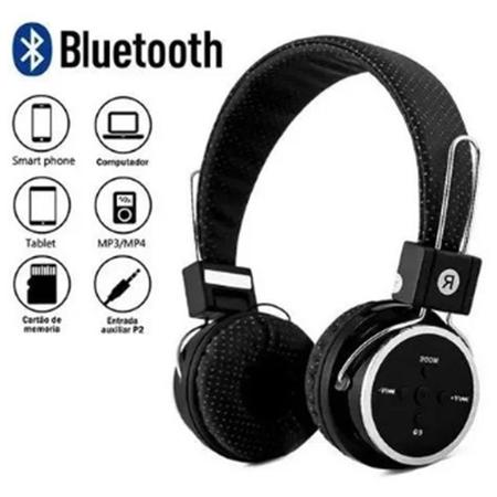 Imagem de Fone Bluetooth para ouvir com musicas Auxiliar P2