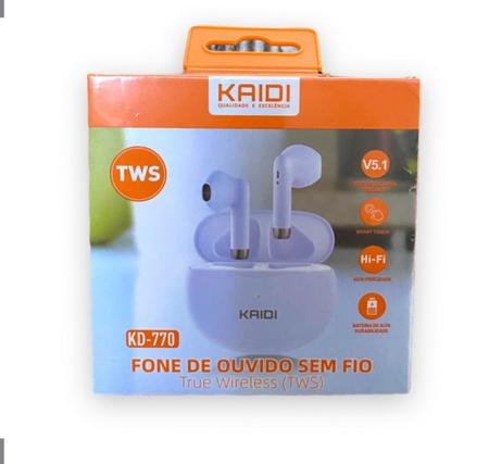 Imagem de Fone Bluetooth (Sem Fio) Kaidi TWS Smart Touch V5.1 Kd-771