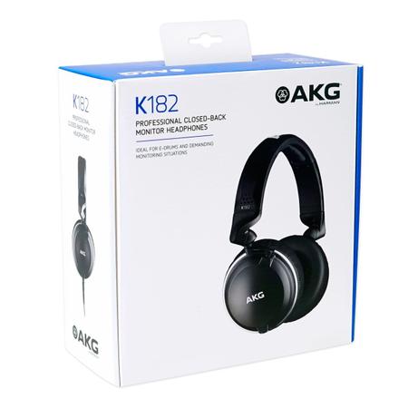 Fone de ouvido akg k182 closed back professinal Headphone com