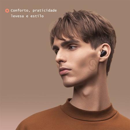 Fone de Ouvido Bluetooth 5.0 Sem Fio Original Tws In-ear Preto Com Anatel -  Altomex - Fone de Ouvido Bluetooth - Magazine Luiza