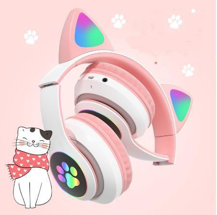 Fone Ouvido Orelha Gatinho Headphone Bluetooth Com Led E P2 - Zapach -  Eletrônicos e Beleza