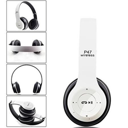 P47 Fone De Ouvido Bluetooth Sem Fio Jogo Música Estéreo Para