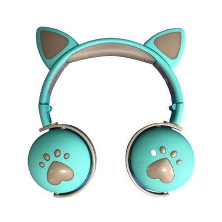 Fone De Ouvido Bluetooth Led Orelha Gato Led Headphone –