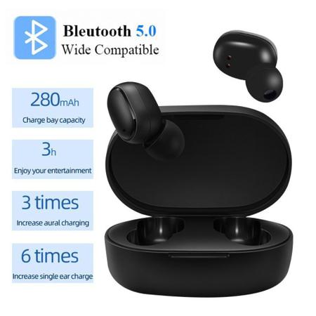 Imagem de Fone De Ouvido Bluetooth Microfone Intra-auricular TWS 5.0