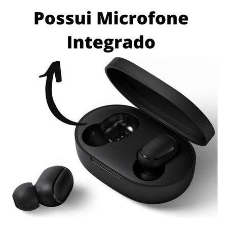 Imagem de Fone De Ouvido Bluetooth Preto In-Ear P/ Samsung A70