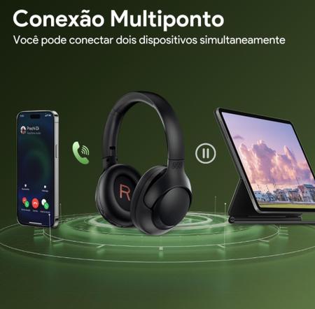 Fone de Ouvido Bluetooth QCY H3 Cancelamento de Ruído Ativo Headphone  Bluetooth 5.3 com Microfone - Headphone Bluetooth - Magazine Luiza