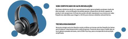 Fone de Ouvido Bluetooth Soundcore Life Q20 - Fone de Ouvido com Fio -  Magazine Luiza