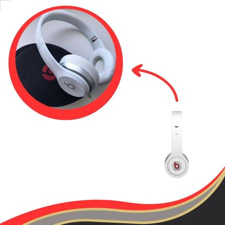 Imagem de Fone de Ouvido Branco Headphone com Fio de Entrada P2 Universal Estéreo Dobrável Elegante Alta Qualidade Rotina 