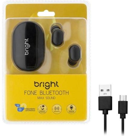 Imagem de Fone De Ouvido Bright Max Sound Bluetooth Preto F002