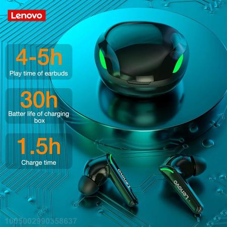 Original Lenovo Xt92 Powerful Bass Original Bluetooth para Jogos Baixa  Latência Com Cancelamento de Ruído C/mic - Fone de Ouvido Bluetooth -  Magazine Luiza