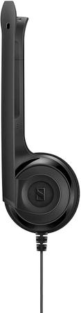 Sennheiser EPOS PC 5 Chat – Fone de ouvido para comunicação na Internet,  e-learning e jogos – Microfone com cancelamento de ruído, leve para jogos  casuais, alto conforto, minimalista, preto