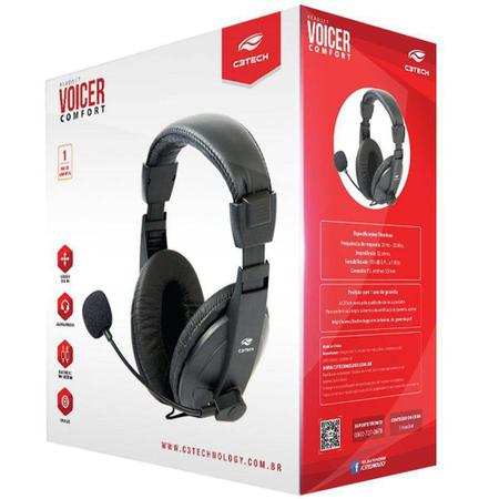 Imagem de Fone de Ouvido com Microfone Voicer Confort C3 Tech - MI-2260ARC