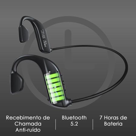 Imagem de Fone de Ouvido Condução Óssea Bluetooth Pro Sem Fio Corrida Treino