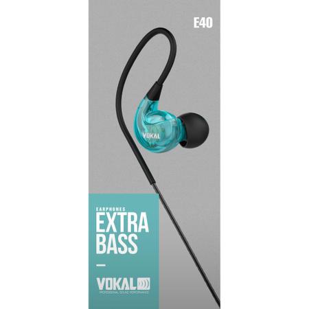 Imagem de Fone de Ouvido E40 In Ear Azul VOKAL