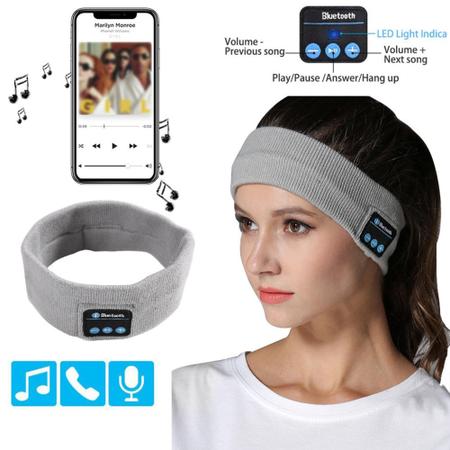 Mascara De Dormir Faixa Sem Fio C/ Fone De Ouvido Bluetooth