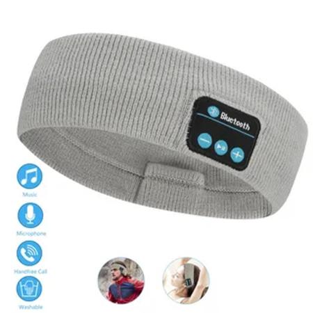 Faixa de Cabeça com Fones de Ouvido Bluetooth, para Dormir e Correr no Shoptime