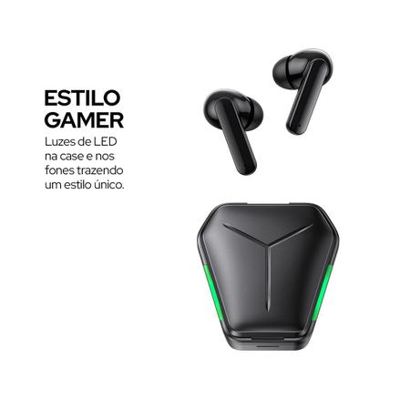 Fone Ouvido TWS Gamer Headset Sem Fio Bluettooh Com Microfone Led Jogos  Música Baixa Latência - Knup - Fone de Ouvido Gamer - Magazine Luiza