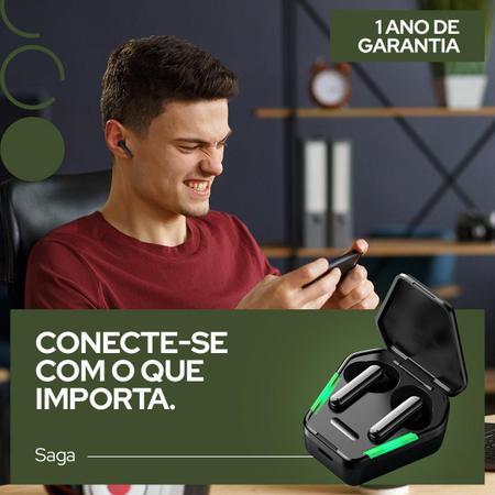 Fone Ouvido TWS Gamer Headset Sem Fio Bluettooh Com Microfone Led Jogos  Música Baixa Latência - Knup - Fone de Ouvido Gamer - Magazine Luiza