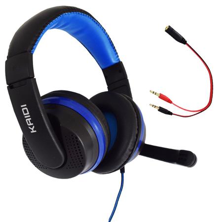 Imagem de Fone de Ouvido Gamer Celular Headset P2 Kaidi KD-761 Over Ear - AZUL