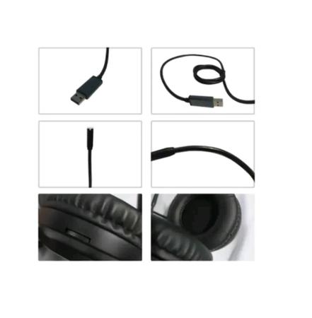 Imagem de Fone de Ouvido Gamer Headset Entrada USB Compatível PC Notebook Ps4 Ps5 Xbox - Feir