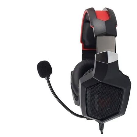 Imagem de Fone de Ouvido Gamer Headset Onikuma K8 Rgb Vermelho Com Led