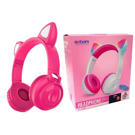 Fone De Ouvido Sem Fio Infantil Gatinha Bluetooth Led Microf em Promoção |  Ofertas na Americanas