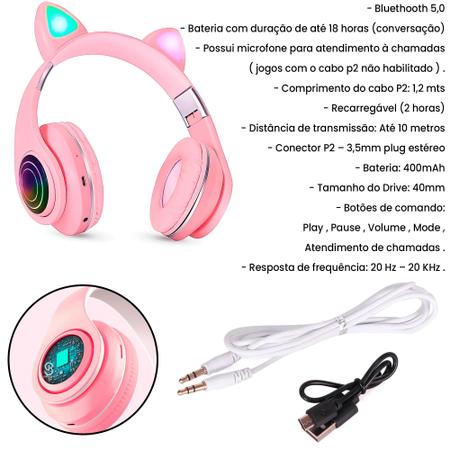 Fone de ouvido para jogos, USB/3,5 mm com fio para computador