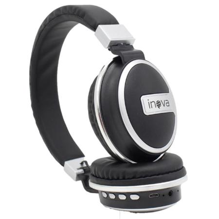 Imagem de Fone de Ouvido Headphone Bluetooth 5.0 Sem Fio On-ear Estéreo Inova 2247D Wireless Academia Treino