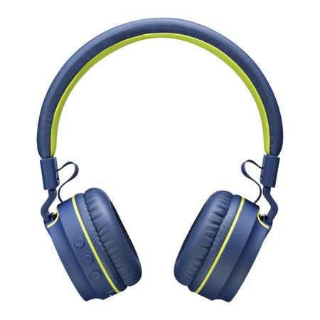 Imagem de Fone de Ouvido Headphone Bluetooth com microfone no cabo Pulse PH218 Azul/Verde