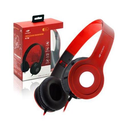 Headphone Dazz Moove Cinza/Vermelho C/Microfone P2 6013451