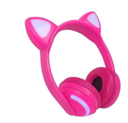 Fone De Ouvido Headphone Orelha De Gato Bluetooth P2 Led - E_IDEIAS ONLINE