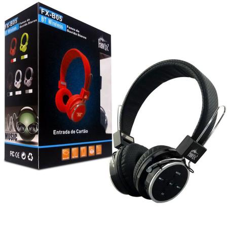 Imagem de Fone De Ouvido Headphone Sem Fio Bluetooth Micro Sd Radio Fm B-05 - B05