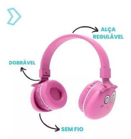 Fone Ouvido Bluetooth Xtrad Lc856 Wireless Rosa