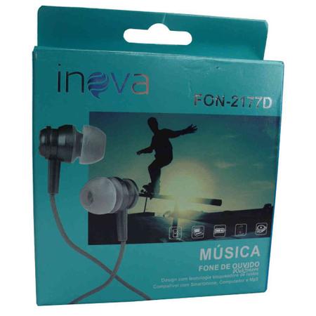 Imagem de Fone de ouvido headset caminha dia a dia intra auricular c/ microfone INOVA - fon-2177d