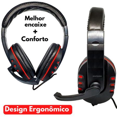 Fone Ouvido P/ Xbox 360 Slim Headset Microfone Jogue Online Chat