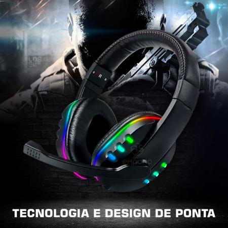 Fone de Ouvido Headset P2 para Vídeo Game e Computador Gamer Led Knup  KP-400 - TENDMIX COMÉRCIO ONLINE