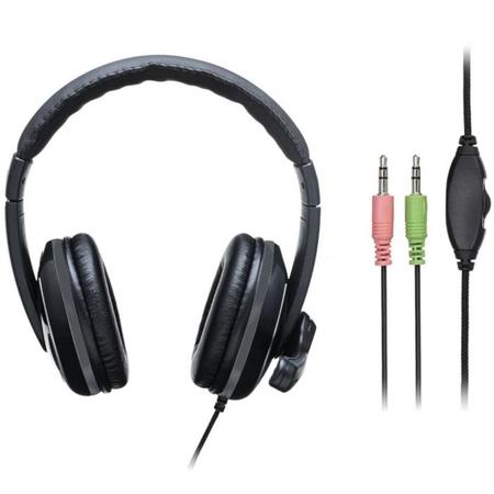 Imagem de Fone de ouvido headset pro p2 - cancelamento de ruido - pot 30mw c adapt p3 preto - ph316