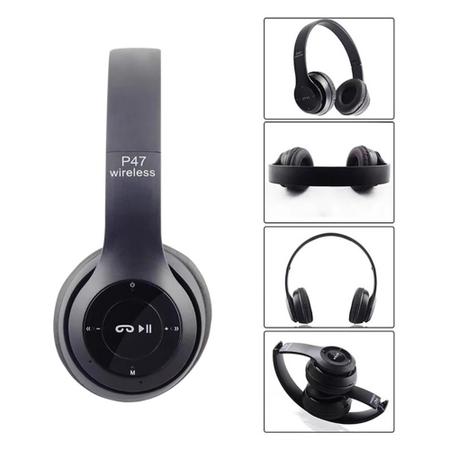 Fone de Ouvido Headset Sem Fio Bluetooth Celular Pc Notebook Microfone  Musicas Gamer Jogos B-16 - New - Headphone com Fio - Magazine Luiza