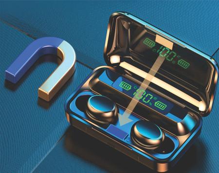 Fone De Ouvido In-ear Gamer Sem Fio Tws F9-5 Bth-f9-5 Preto - SHOPBR Imagem de Fone De Ouvido In-ear Gamer Sem Fio Tws F9-5 Bth-f9-5 Preto